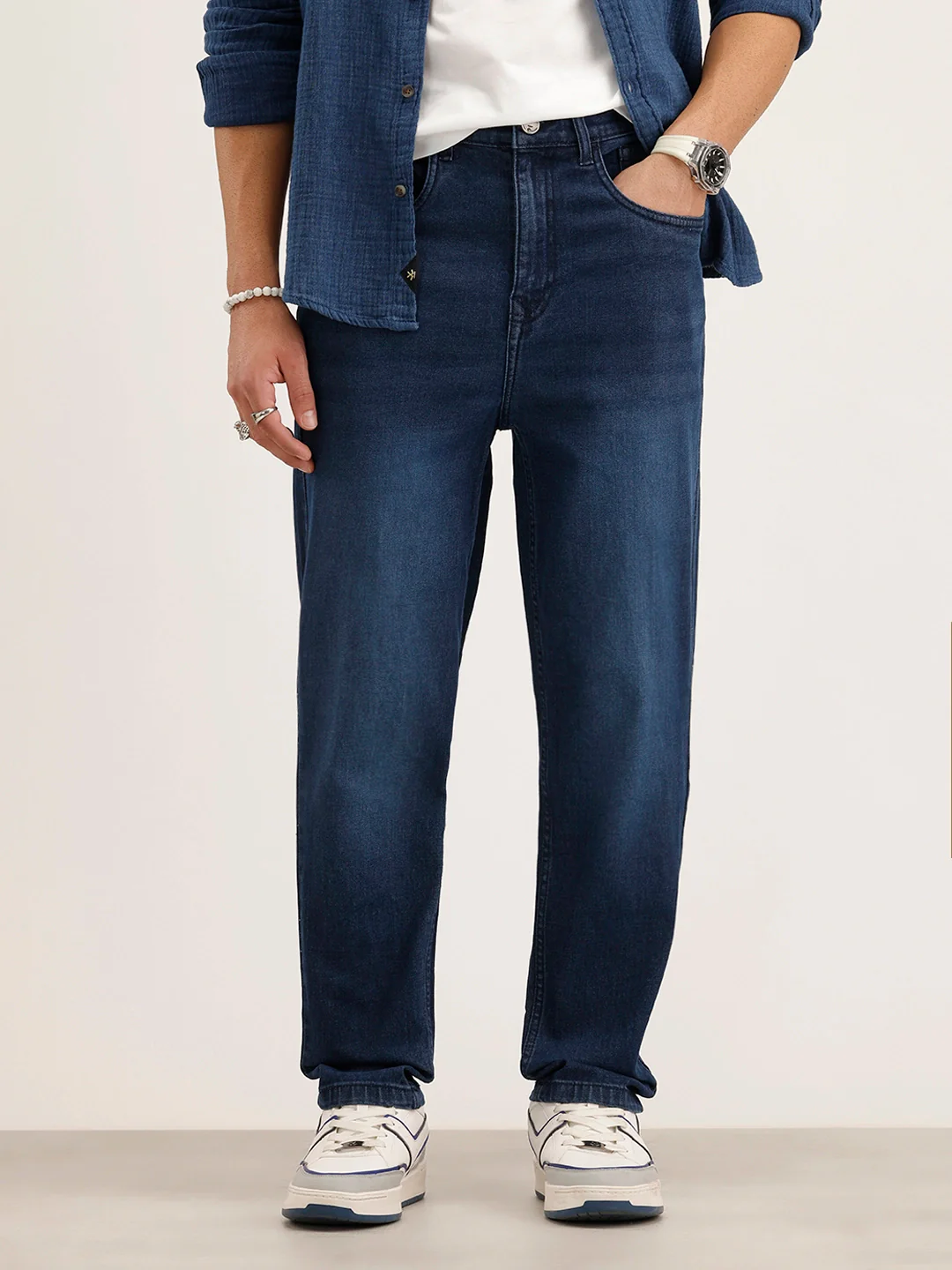 Ankle Slim Fit Denim Jeans | Blue