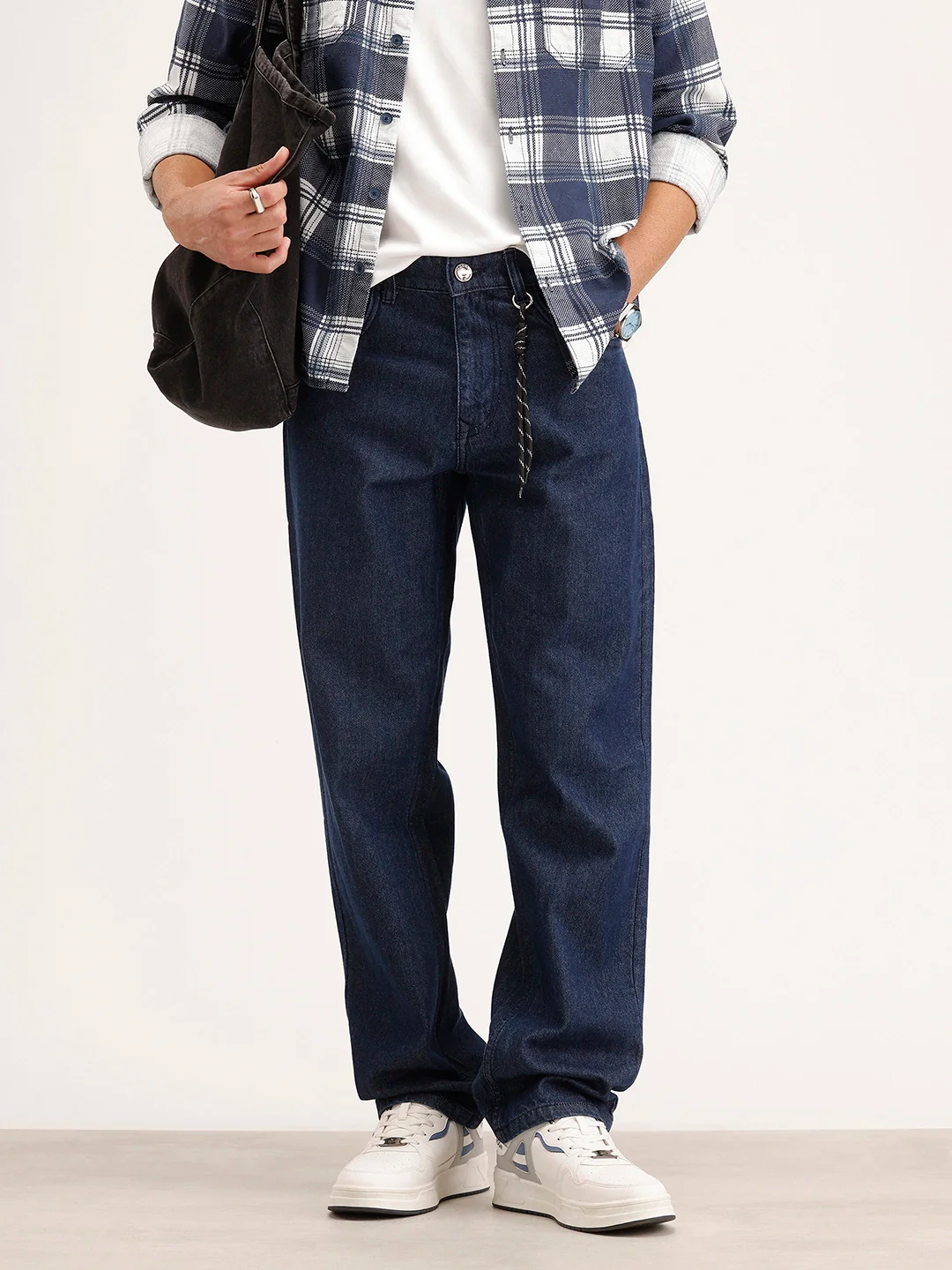 Anti-Fit Denim Jeans | Dark Blue