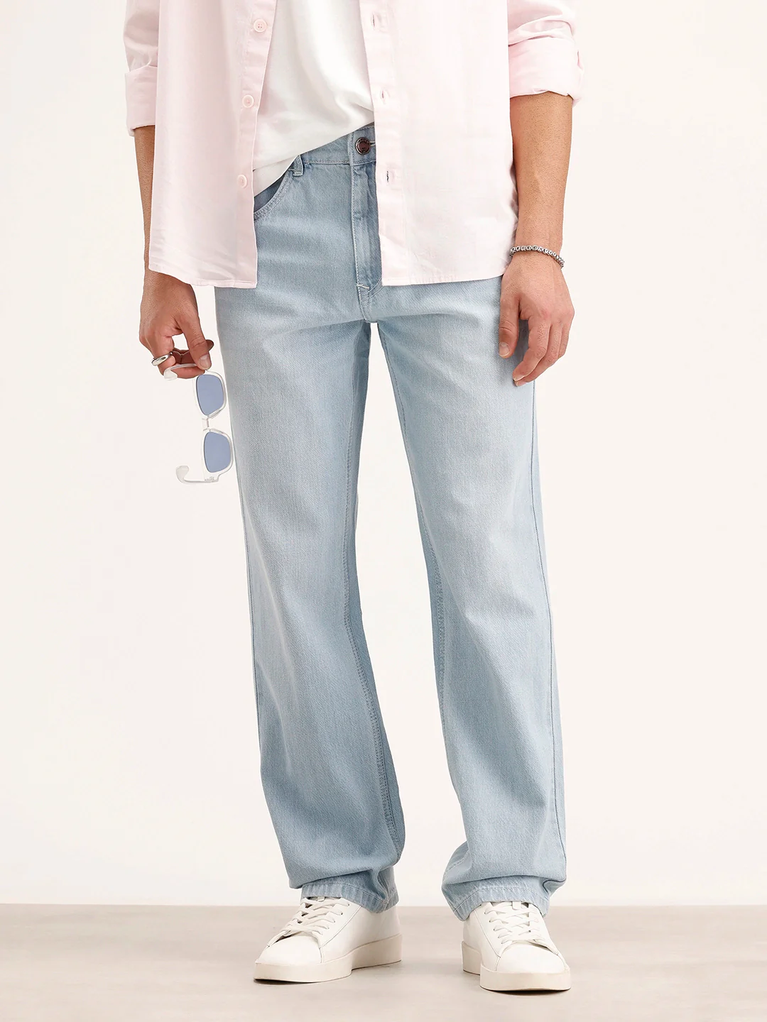Anti-Fit Denim Jeans | Light Blue