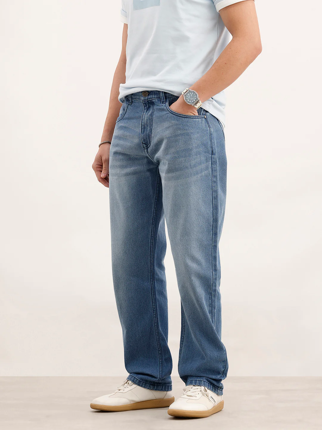 Anti Fit Denim Jeans | Light Blue - Image 4