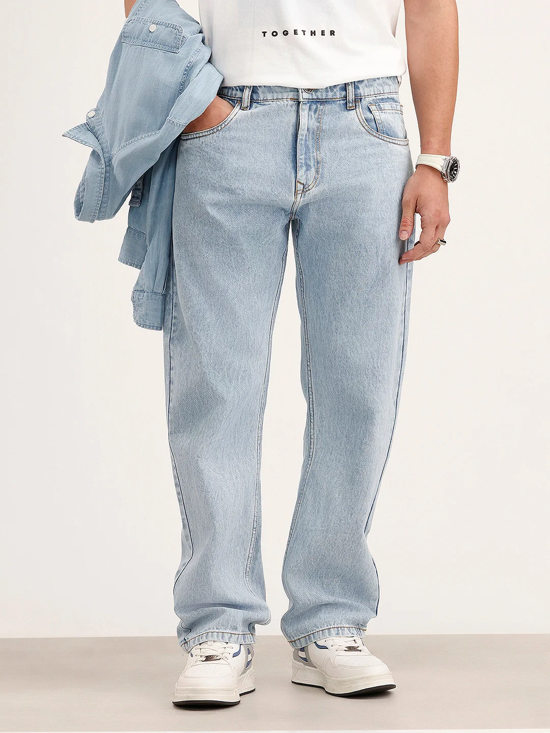 Anti Fit Denim Jeans | Light Blue