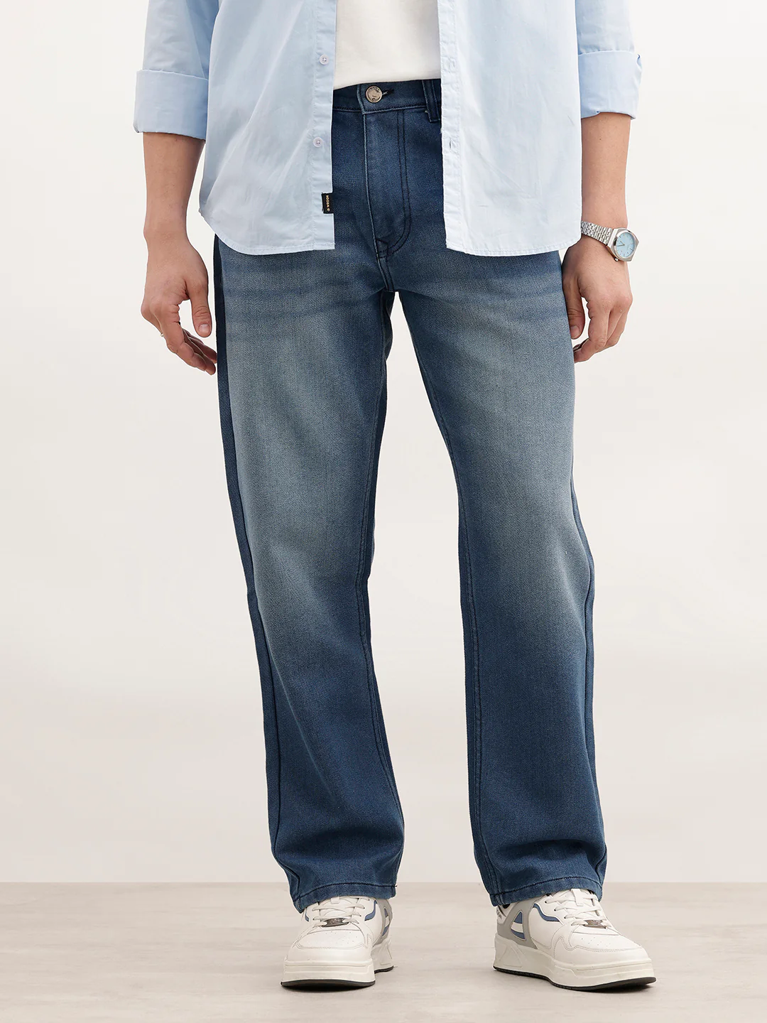 Anti Fit Faded Denim Jeans | Blue