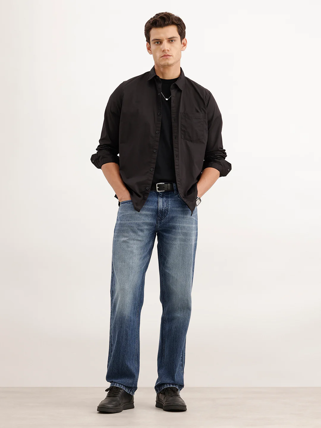 Anti Fit Faded Denim Jeans | Light Blue - Image 2