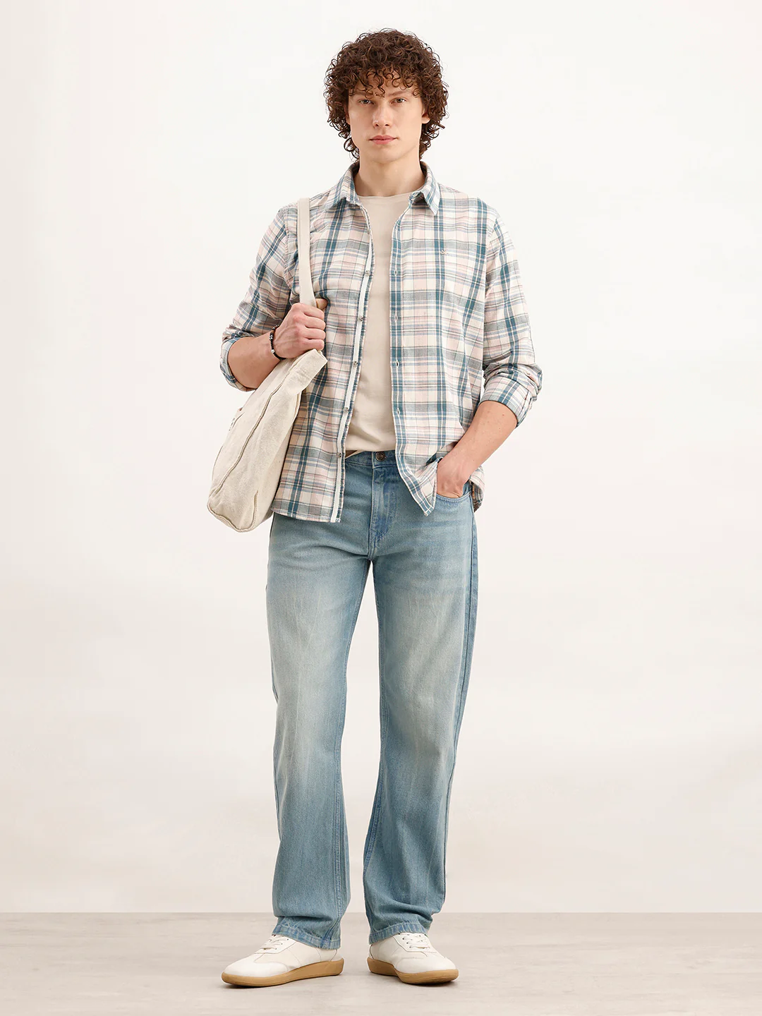 Anti Fit Faded Denim Jeans | Light Blue - Image 2