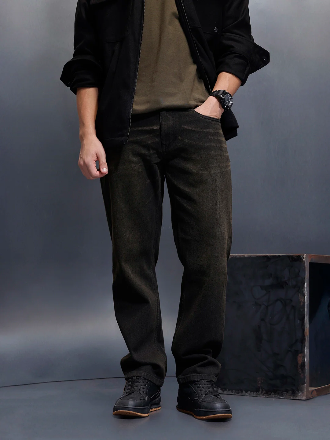 Casual Anti Fit Denim Jeans  | Grey