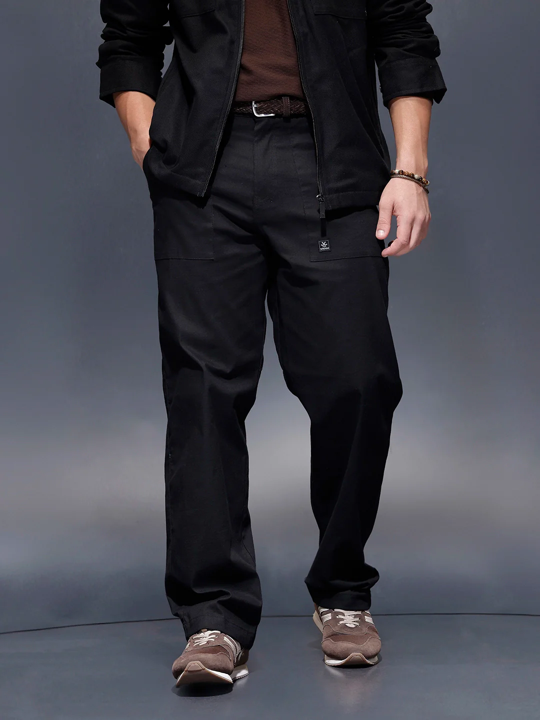 Casual Loose Fit Trouser  | Black