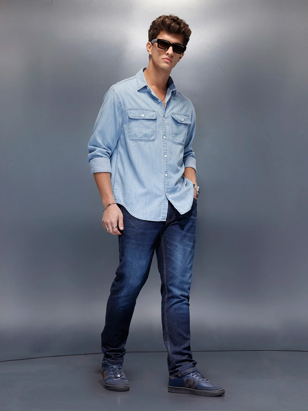 Casual Slim Fit Denim Jeans | Blue - Image 2