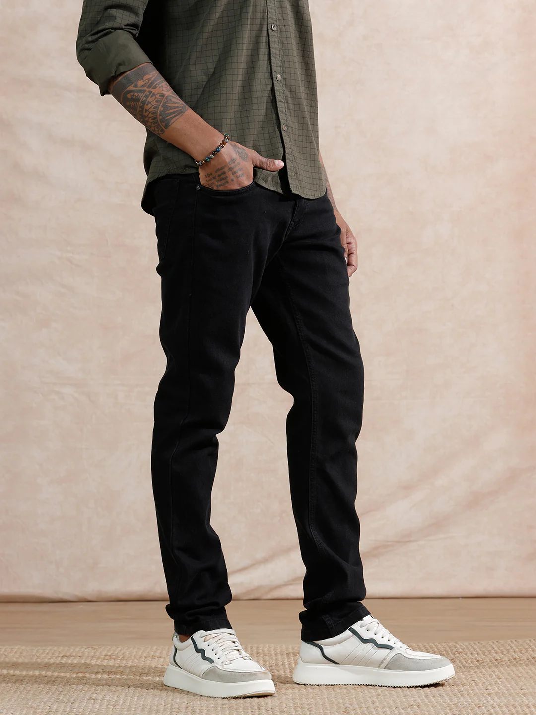 Casual Slim Fit Jeans | Black