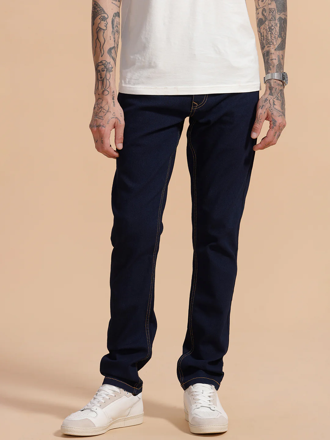 Casual Slim Fit Jeans | Dark Blue