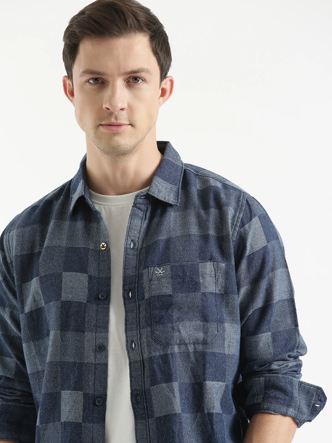 Checked Blocks Abstract Shirt