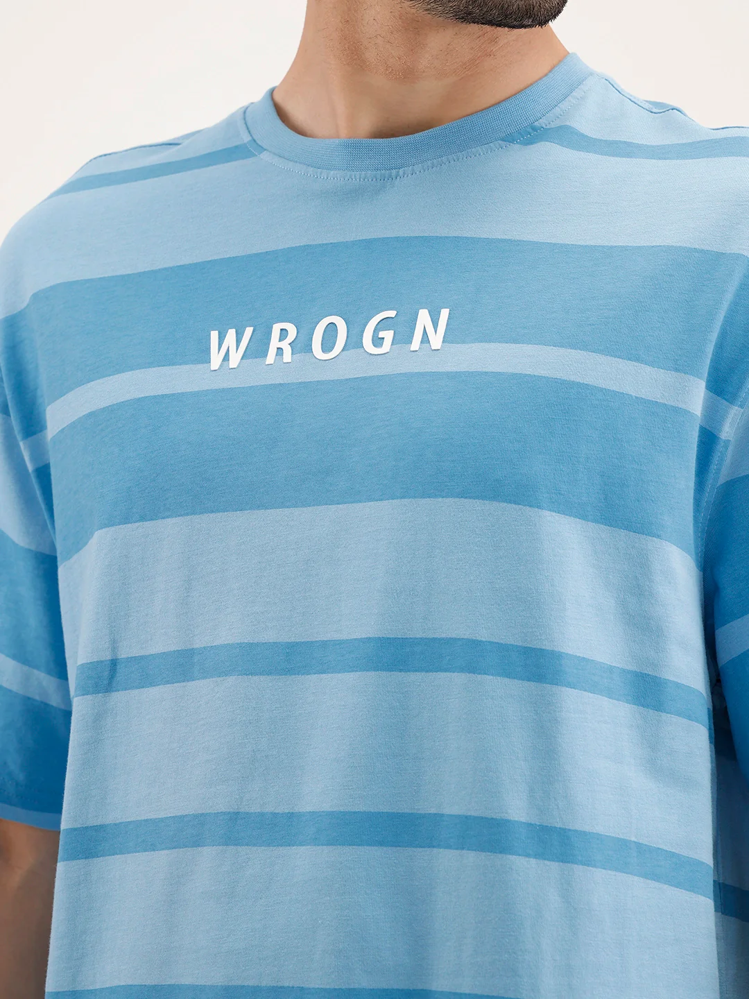 Claasic Oversized Striped T-Shirt | Blue - Image 5