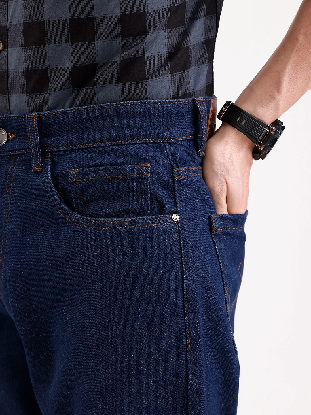 Classic Anti Fit Denim Jeans | Blue - Image 5