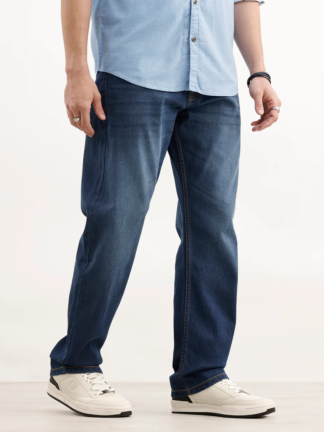 Classic Anti-Fit Denim Jeans | Blue - Image 4