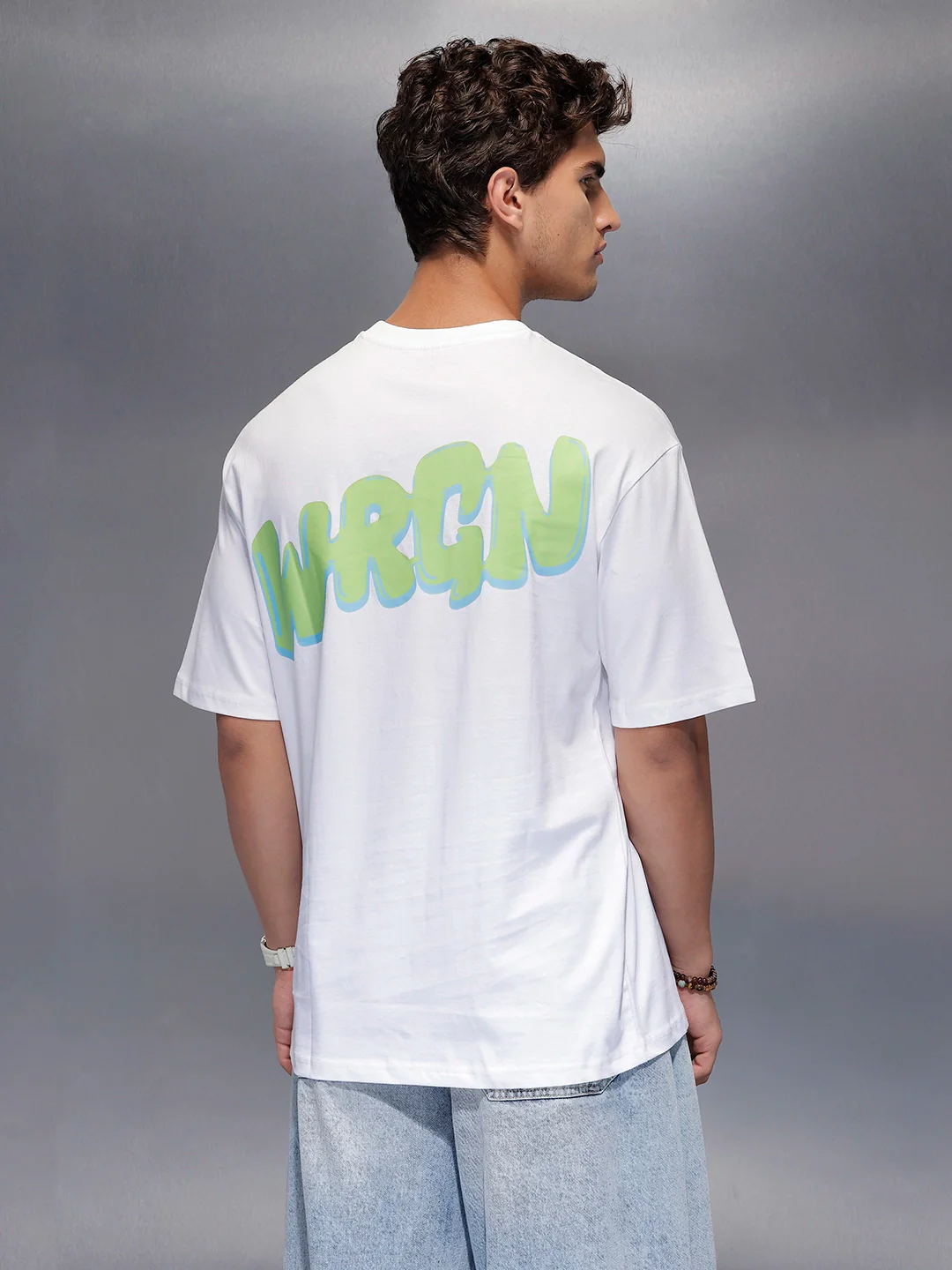 Classic Back Printed T-Shirt | White - Image 3