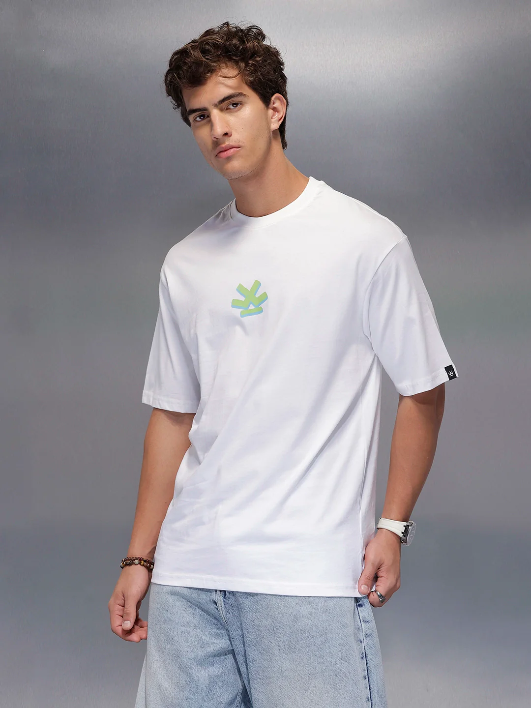 Classic Back Printed T-Shirt | White - Image 4