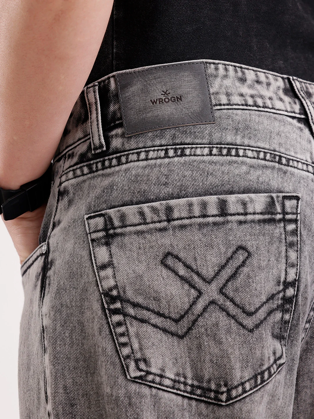 Classic Loose Fit Denim Jeans | Grey - Image 6