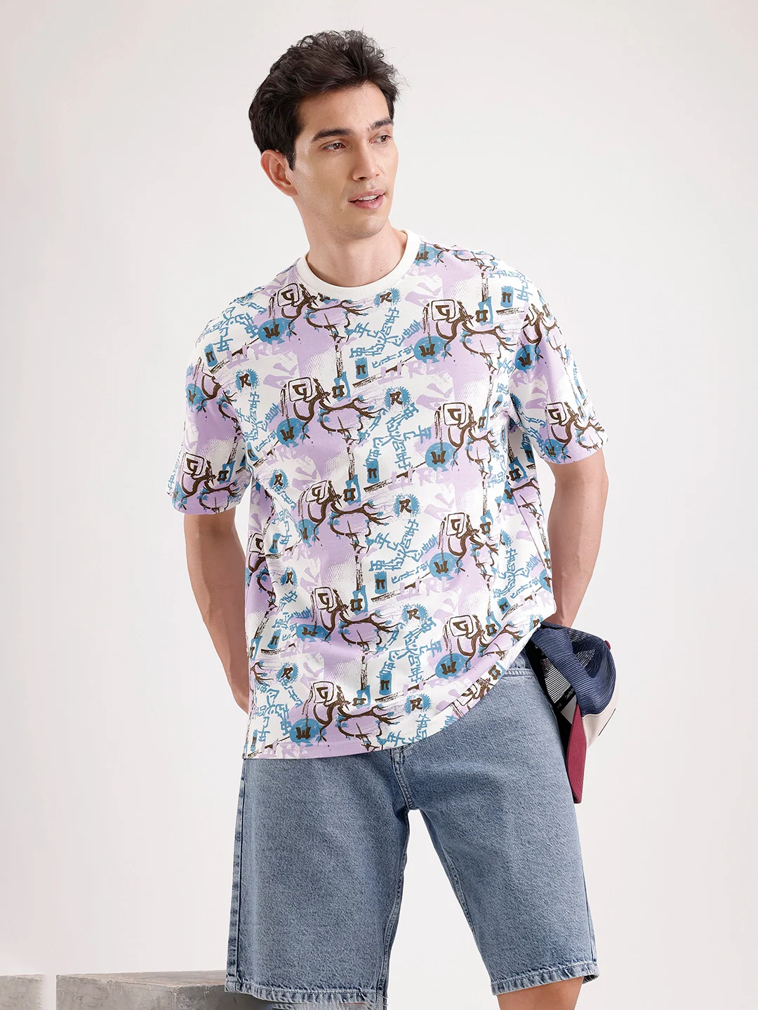 Classic Oversized AOP T-Shirt | Off White