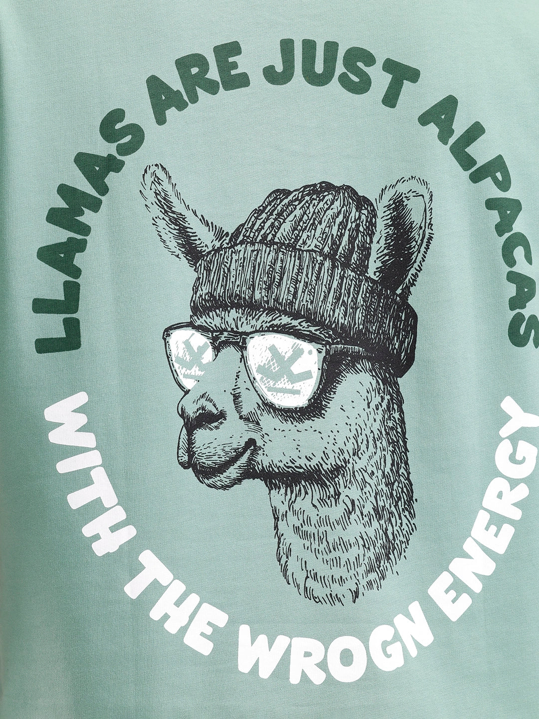 Classic Oversized Back Printed T-Shirt | Green - Image 5