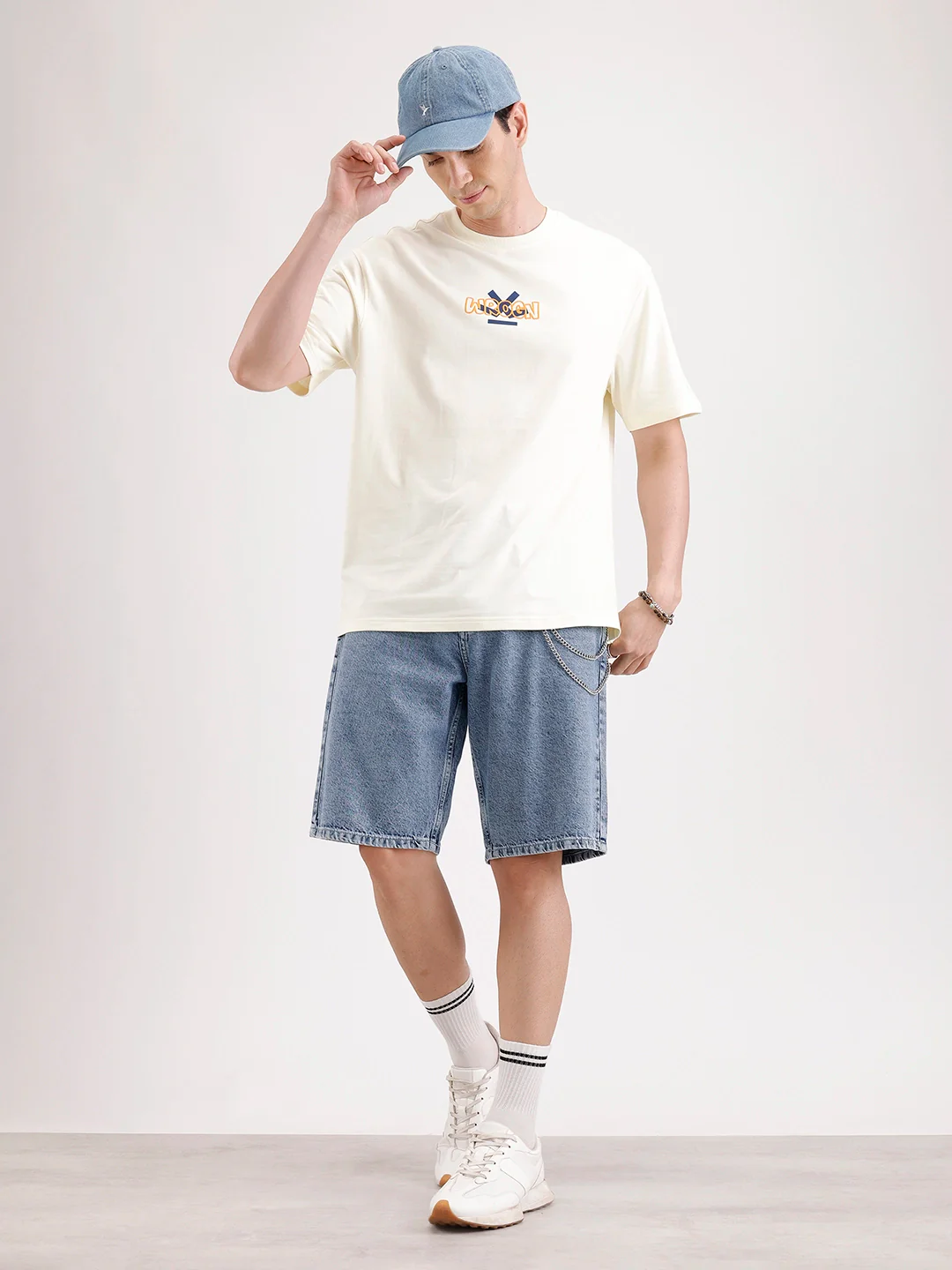 Classic Oversized Back Printed T-Shirt | Yellow - Image 2