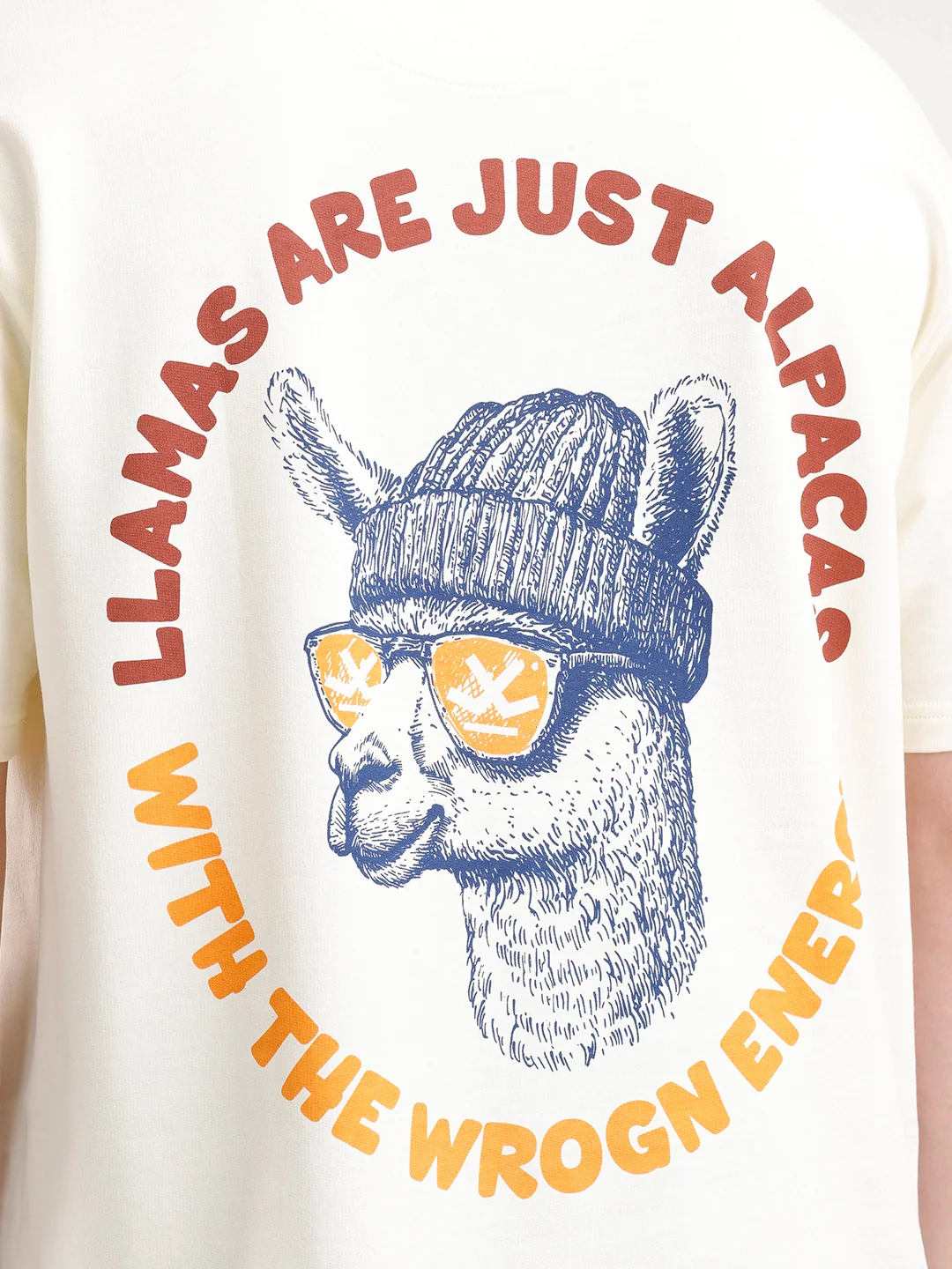 Classic Oversized Back Printed T-Shirt | Yellow - Image 5