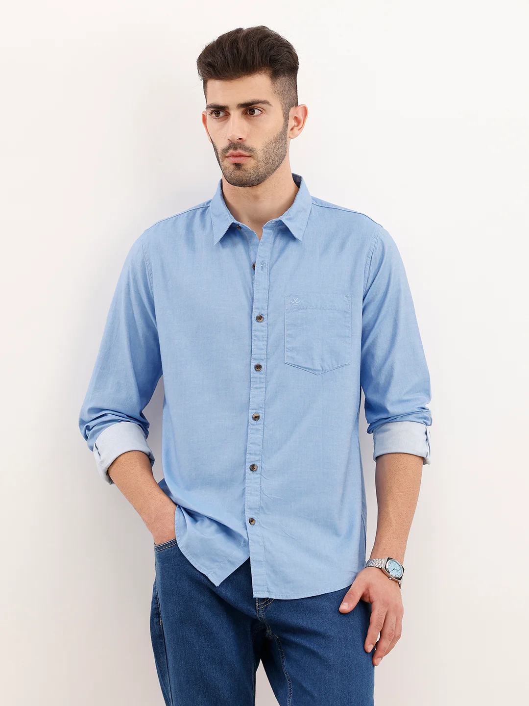 Classic Regular Fit Shirt | Light Blue