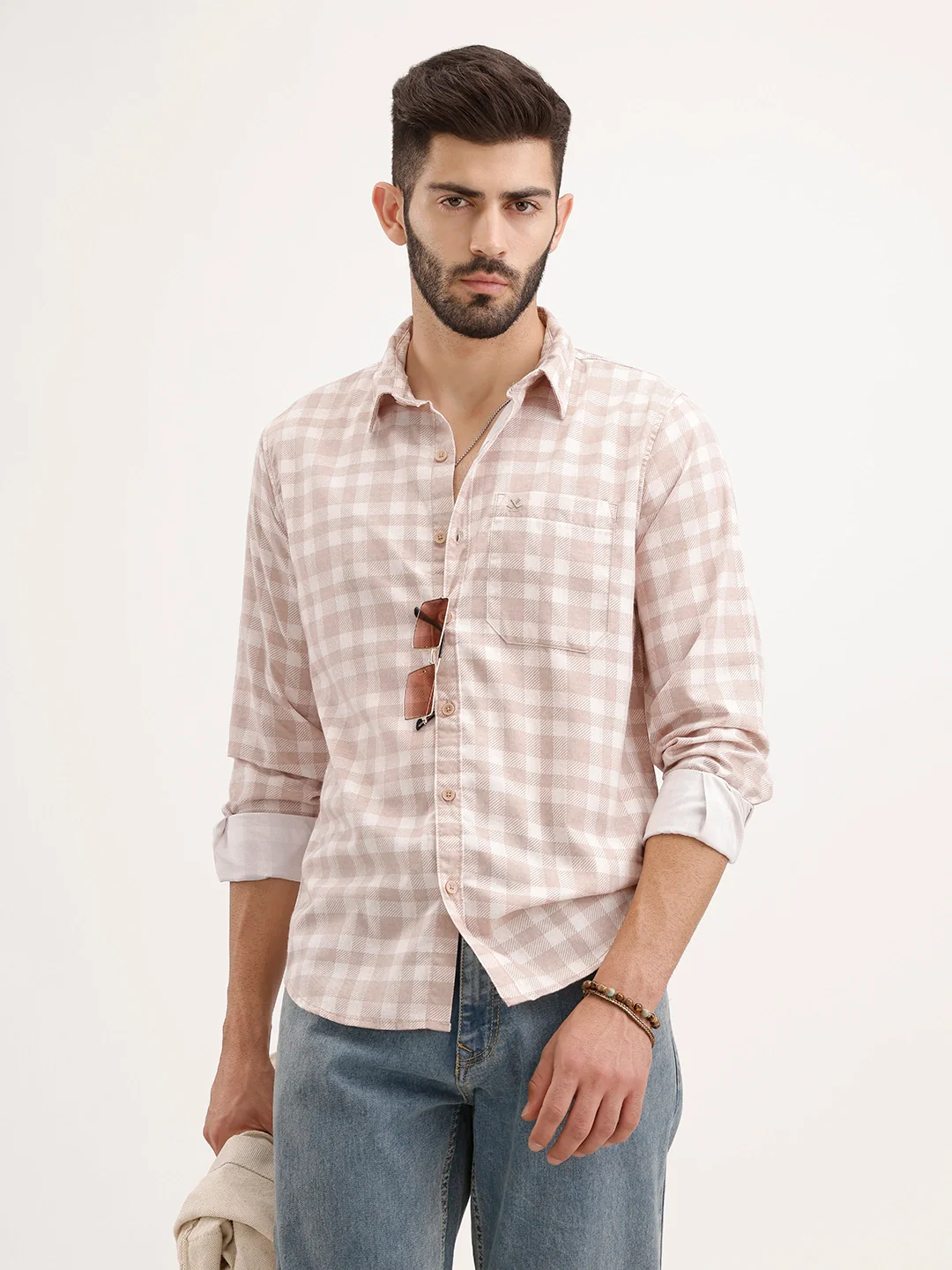 Classic Regular Fit Striped Shirt | Pink