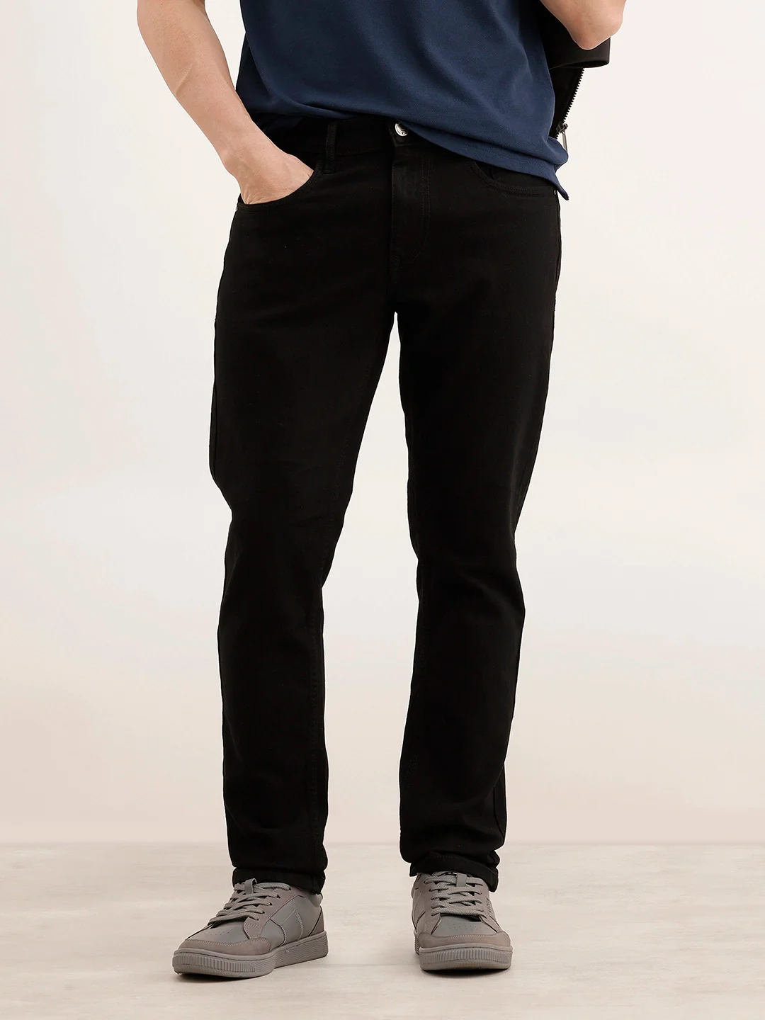 Classic Slim Fit Denim Jeans | Black