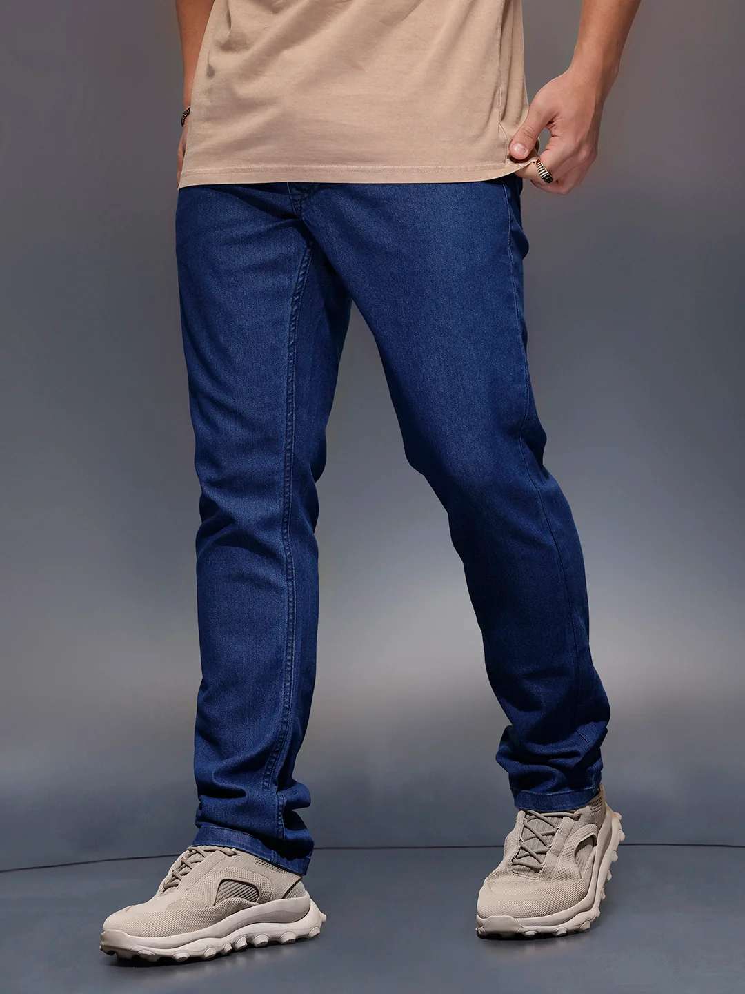Classic Slim Fit Jeans | Dark Blue - Image 4