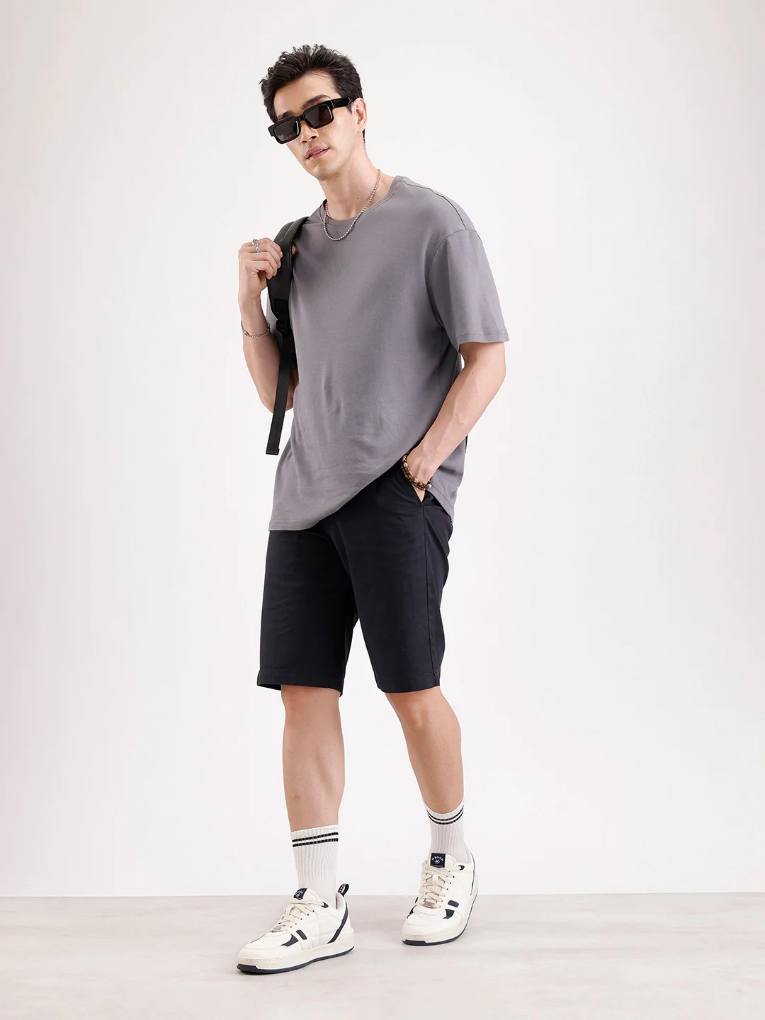 Classic Slim Fit Shorts | Black - Image 2