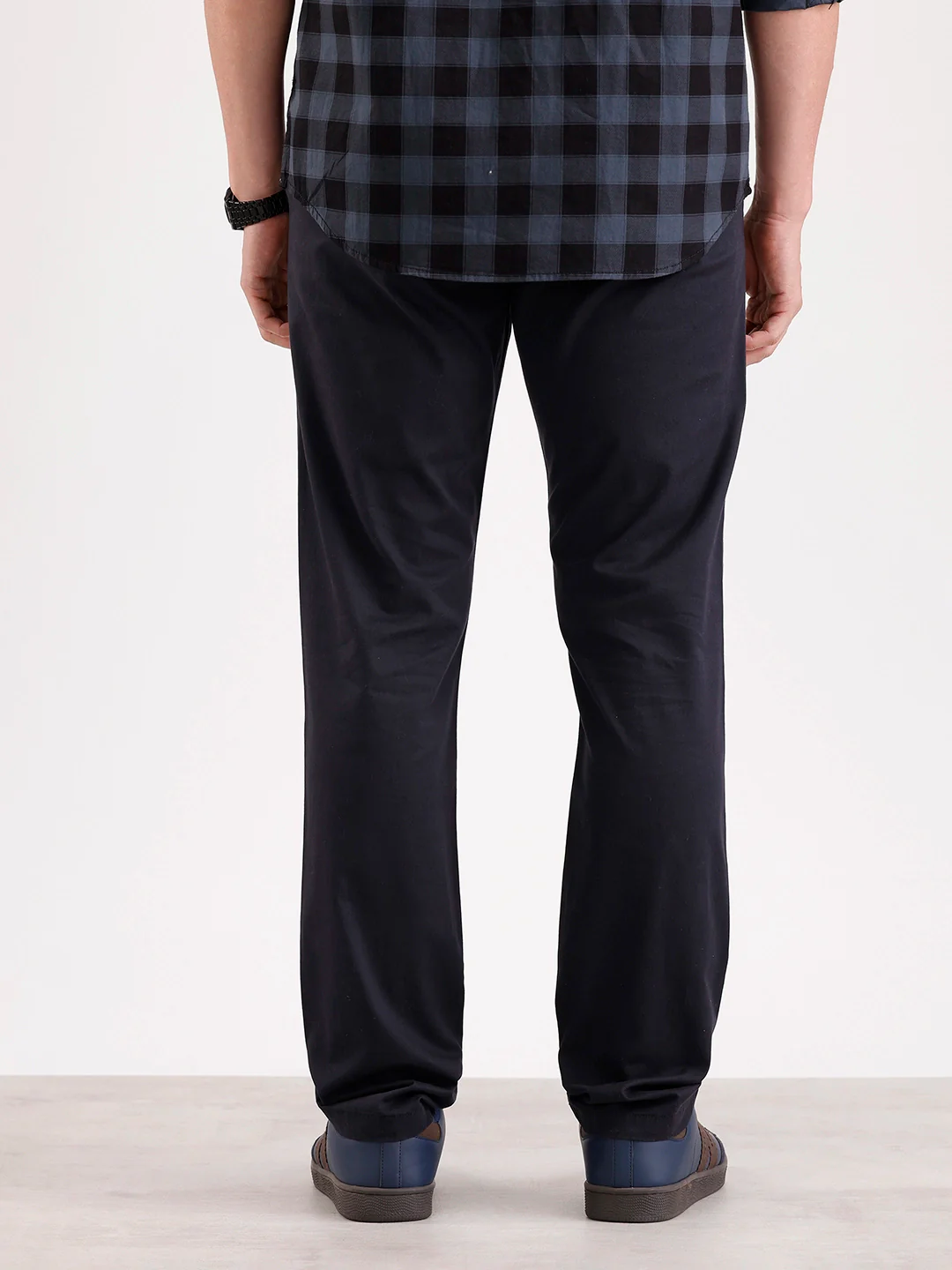 Classic Slim Fit Trouser | Black - Image 3