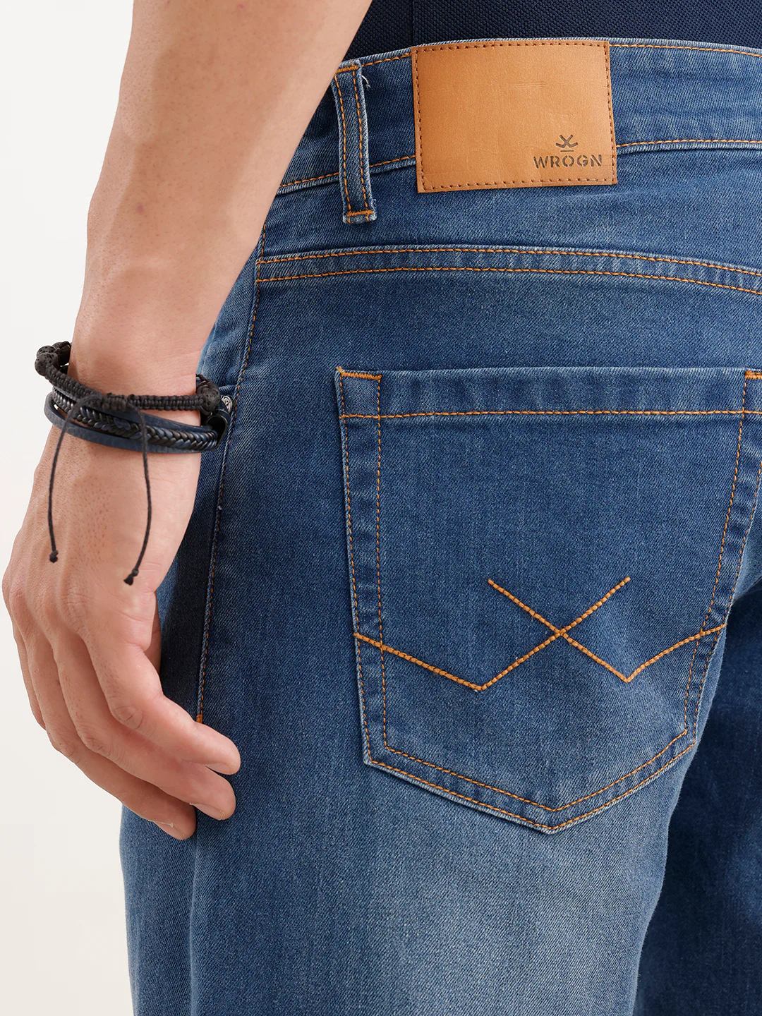 Classic Straight Fit Denim Jeans | Light Blue - Image 6