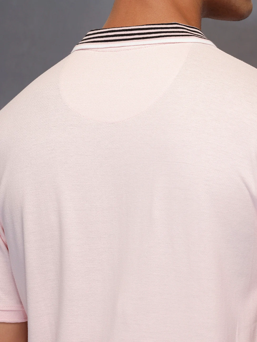 Classic Tipping Collar Polo T-Shirt | Pink - Image 5