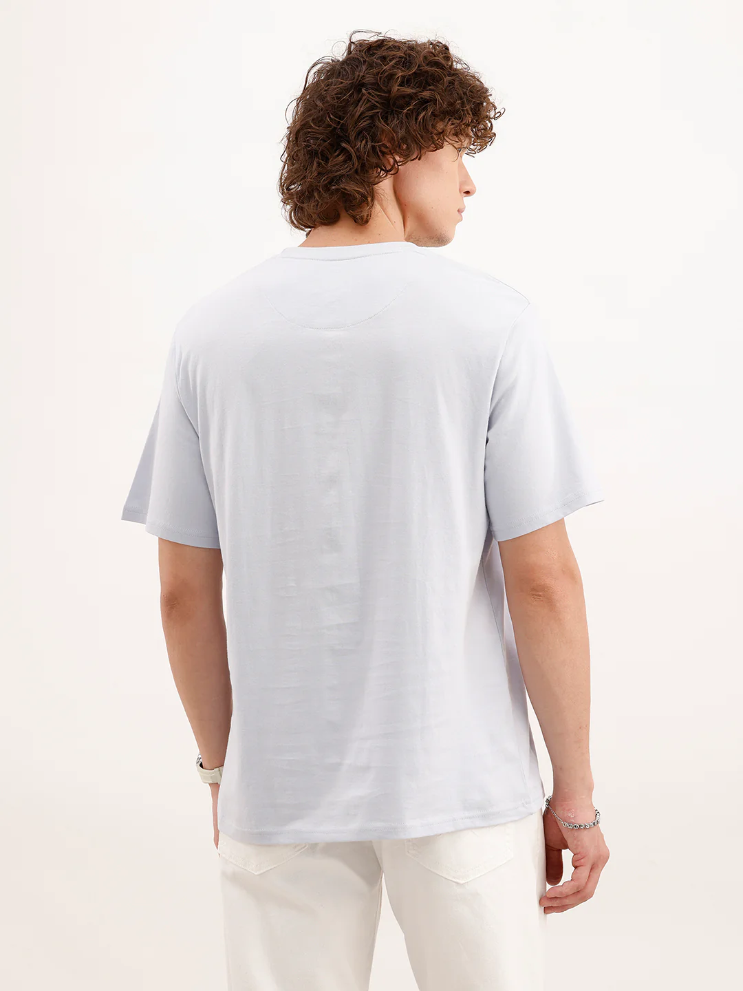Comfort Fit Puffer Printed T-Shirt | Blue - Image 3