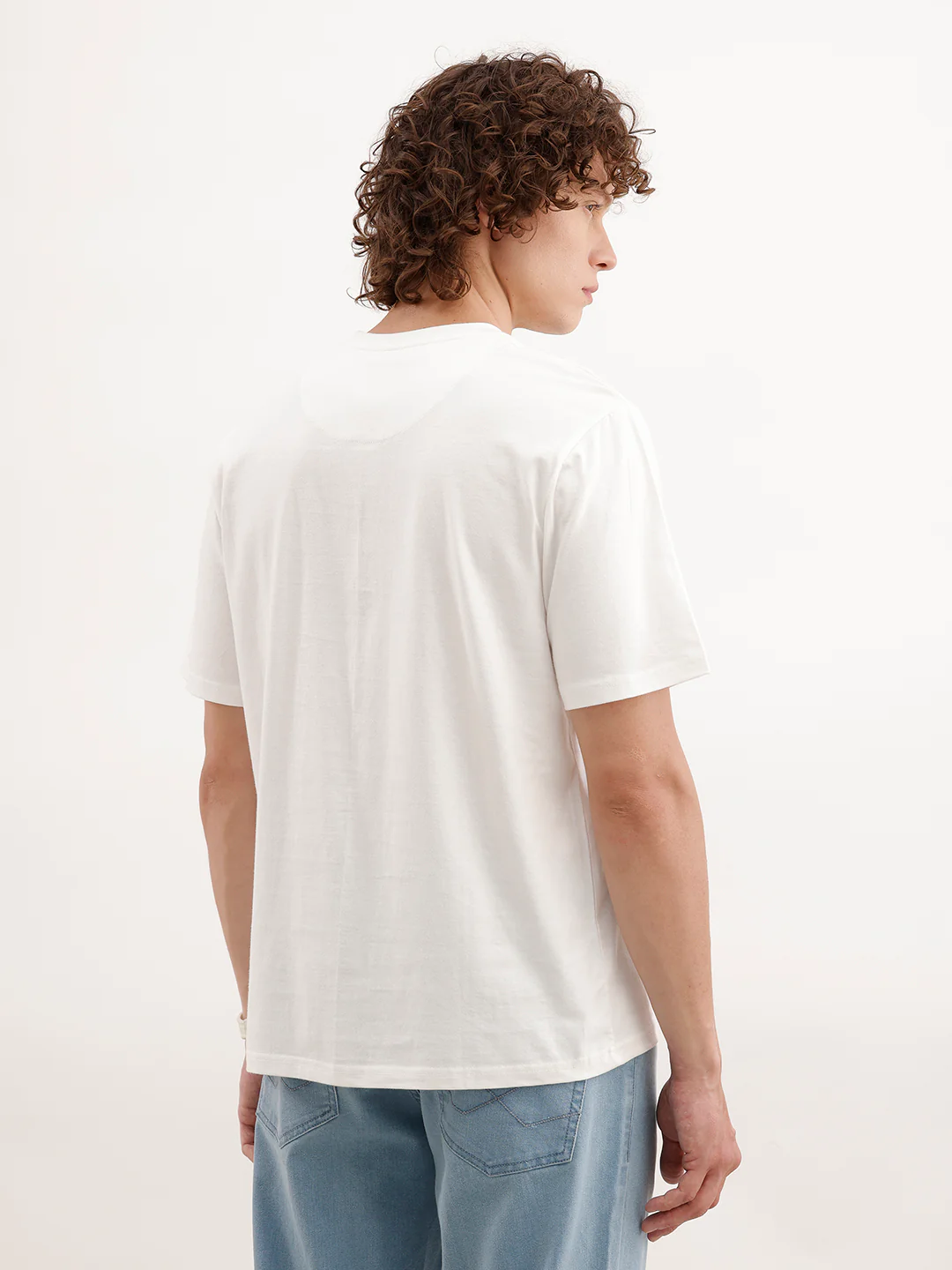 Comfort Fit Puffer Printed T-Shirt | White - Image 3
