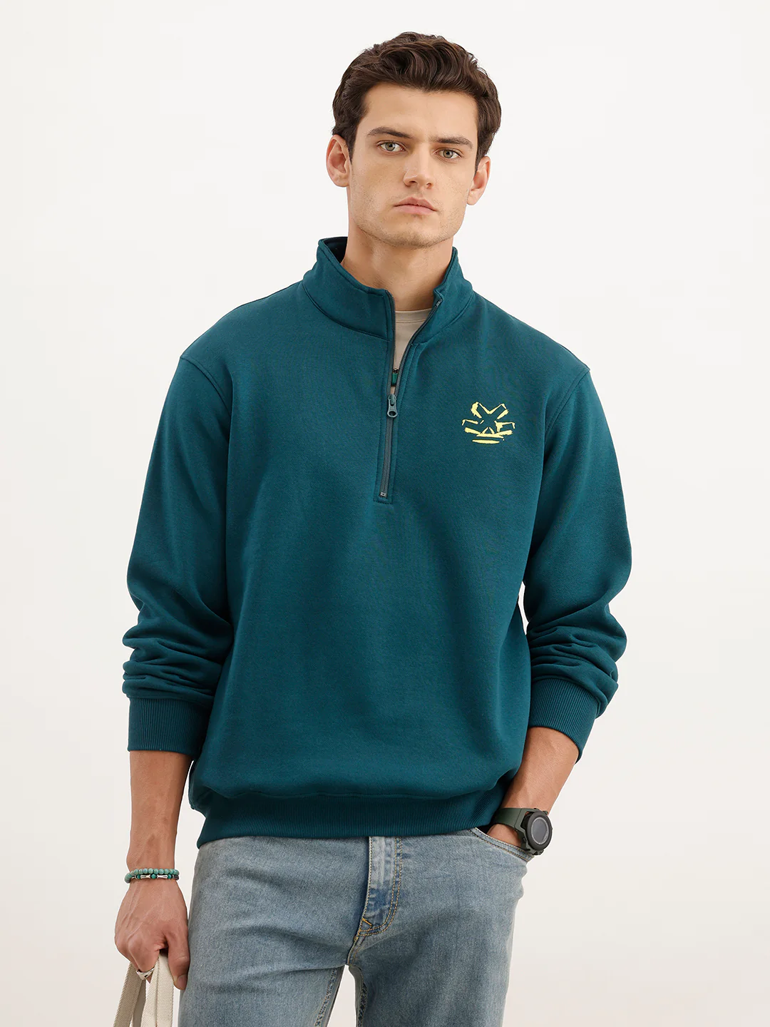 Comfort Fit Sweatshirt | Dark Green