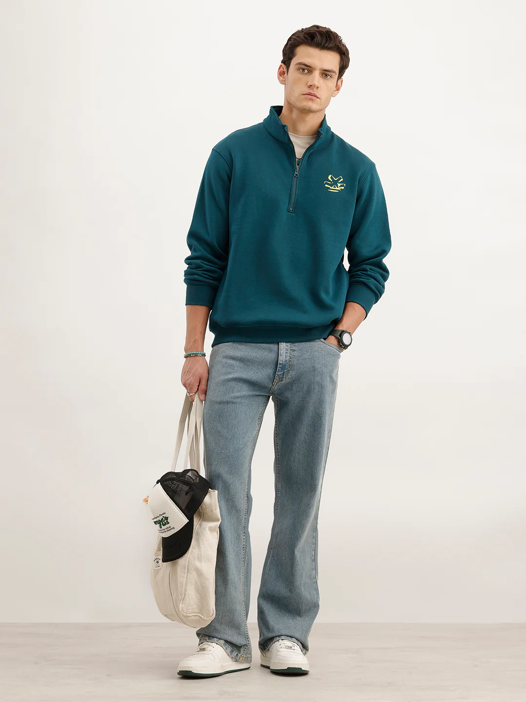 Comfort Fit Sweatshirt | Dark Green - Image 2