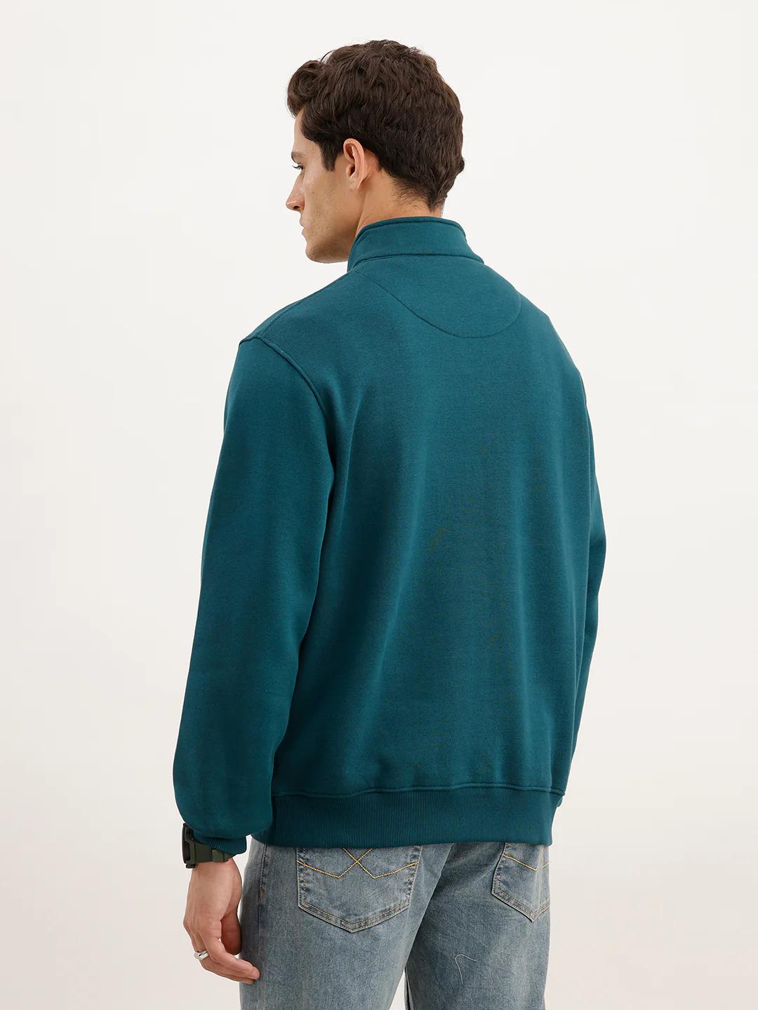 Comfort Fit Sweatshirt | Dark Green - Image 3