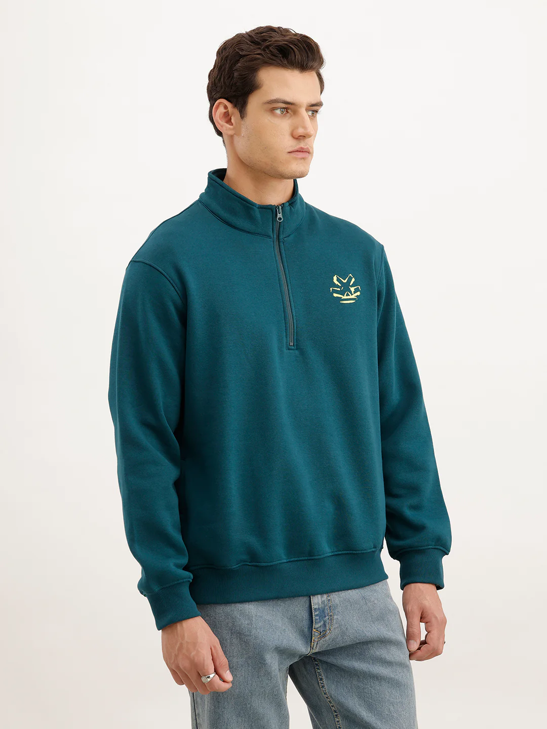 Comfort Fit Sweatshirt | Dark Green - Image 4