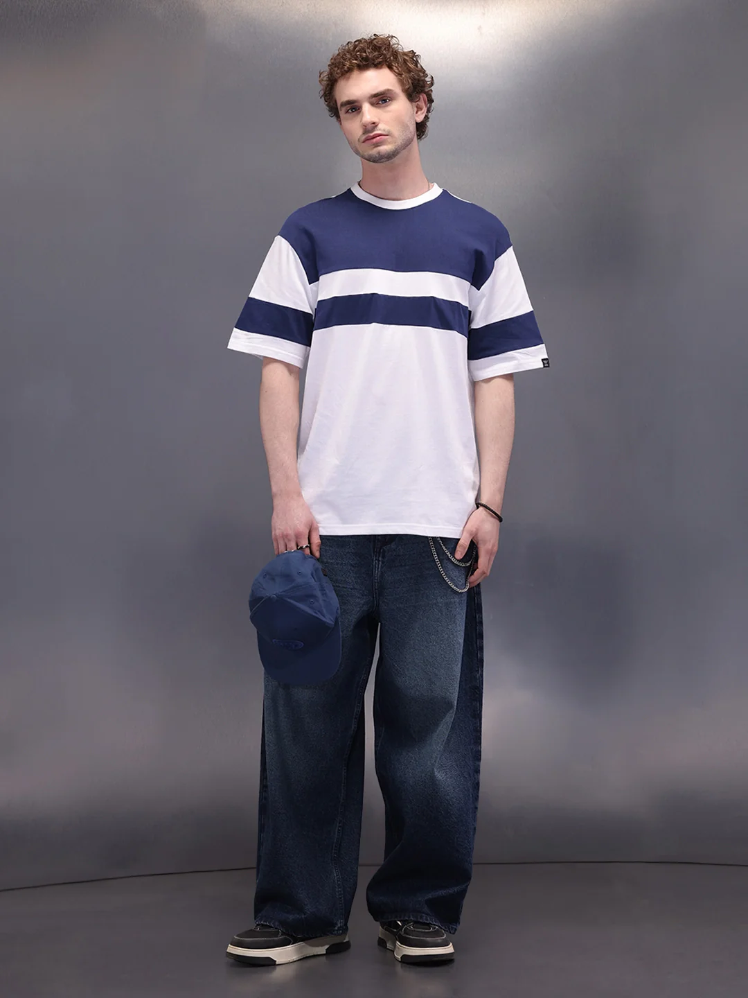 Cut & Sue Oversized T-Shirt | Navy Blue - Image 2