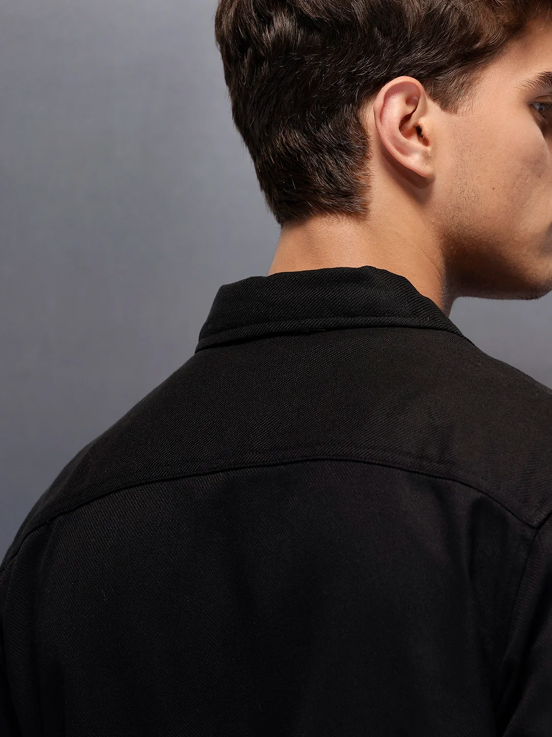 Double Pocket Oversized Jacket | Black - Image 5
