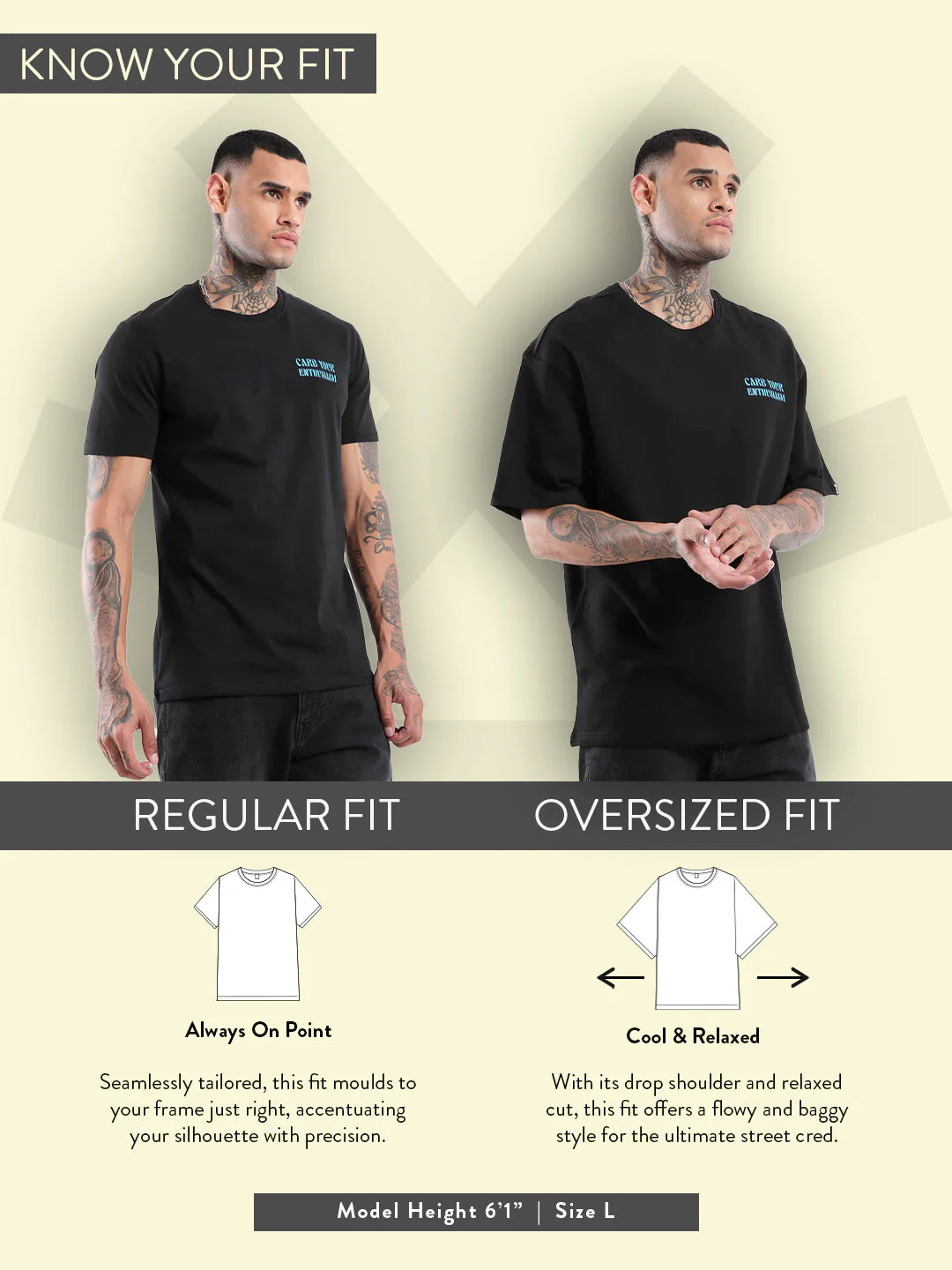 Printed Heavy GSM Oversized T-Shirt | Navy Blue - Image 6