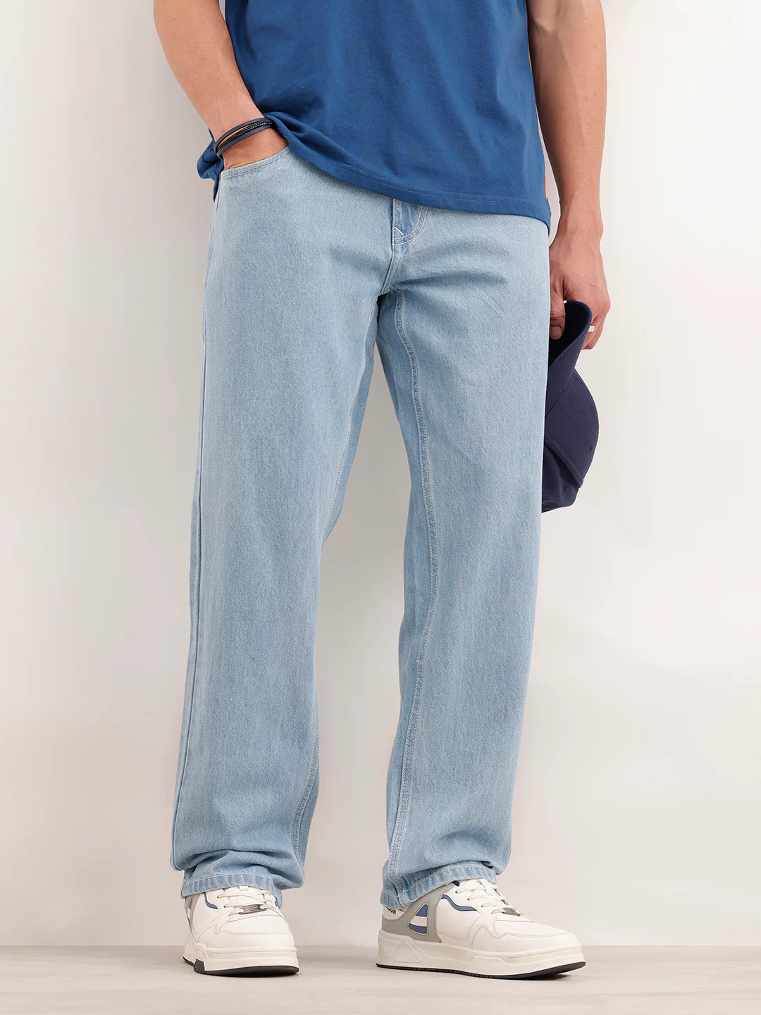 Faded Anti Fit Denim Jeans  | Light Blue