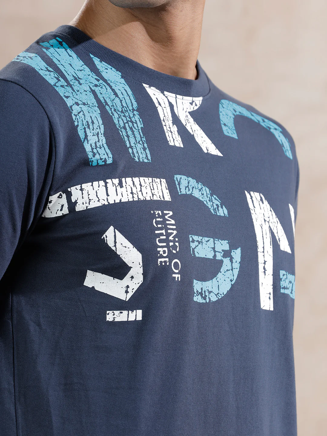 Graphic Slim Fit T-Shirt | Navy Blue - Image 5