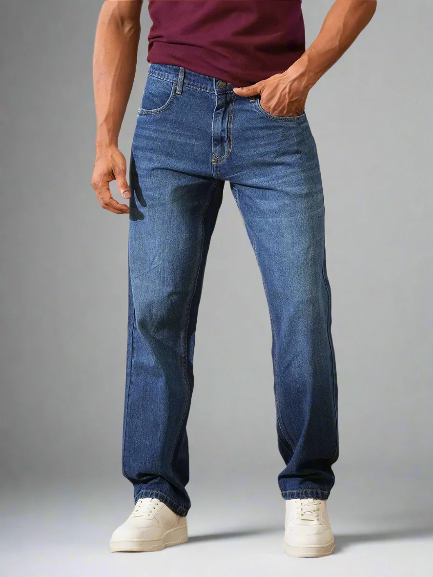 Light Fade Anti Fit Jeans | Blue