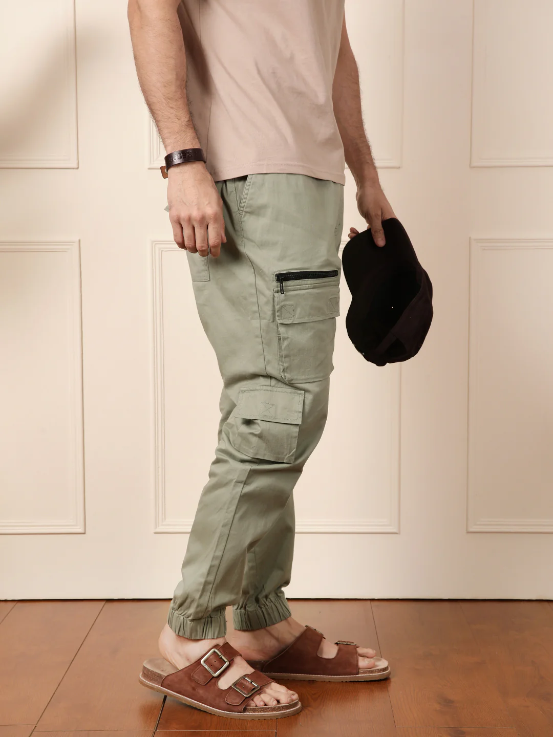 Light Olive Parachute Pant