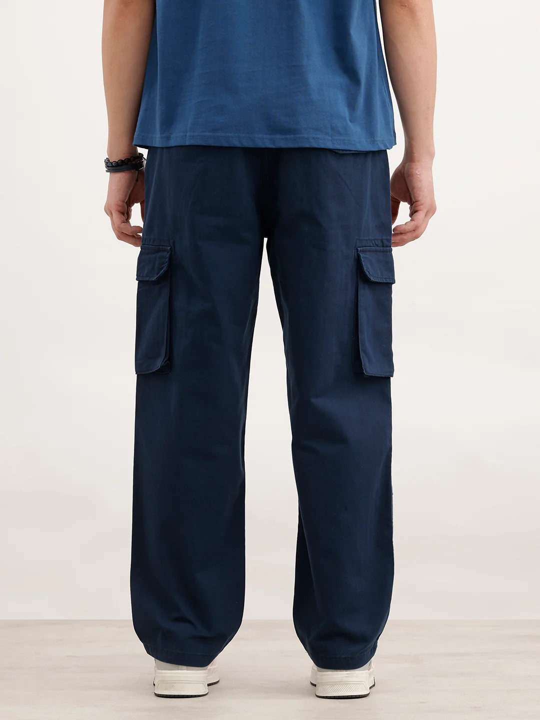 Loose Fit Cargo Trouser  | Blue - Image 3