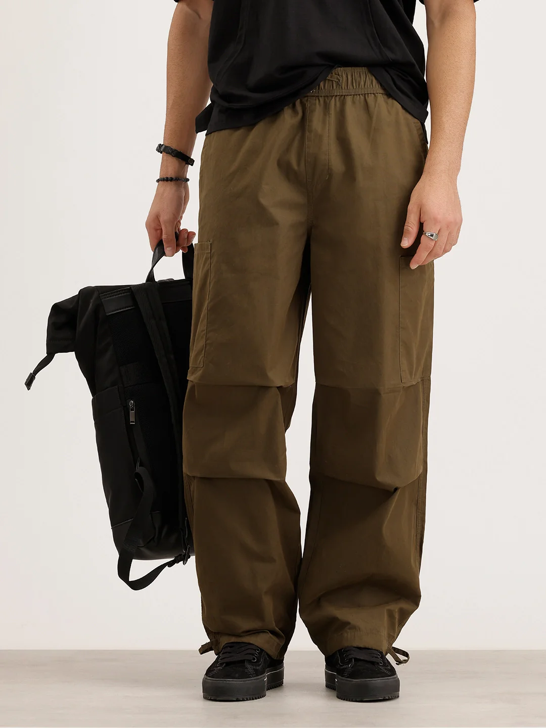 Loose Fit Cargo Trouser | Olive