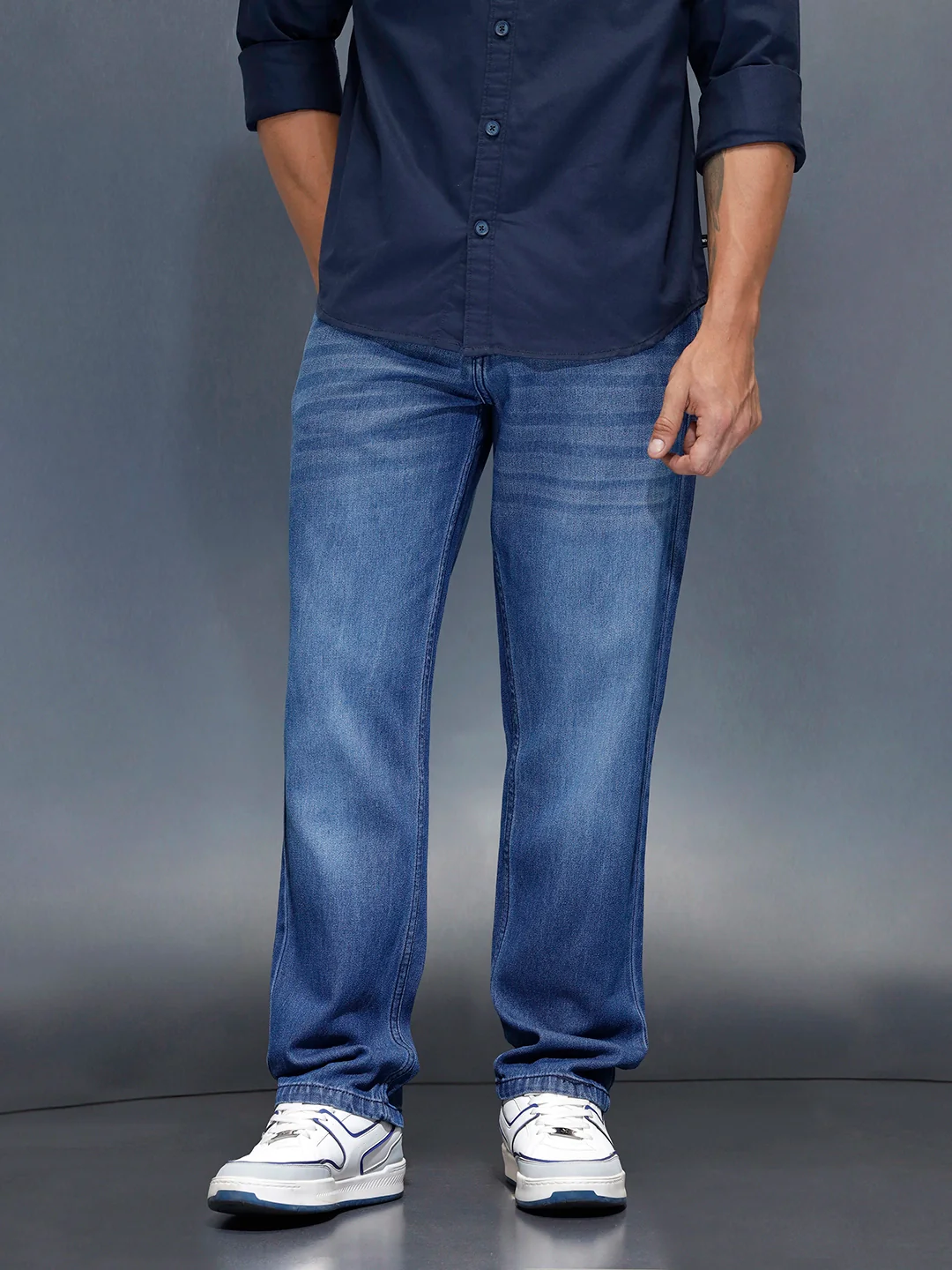Men's Casual Anti Fit Jeans | Blue