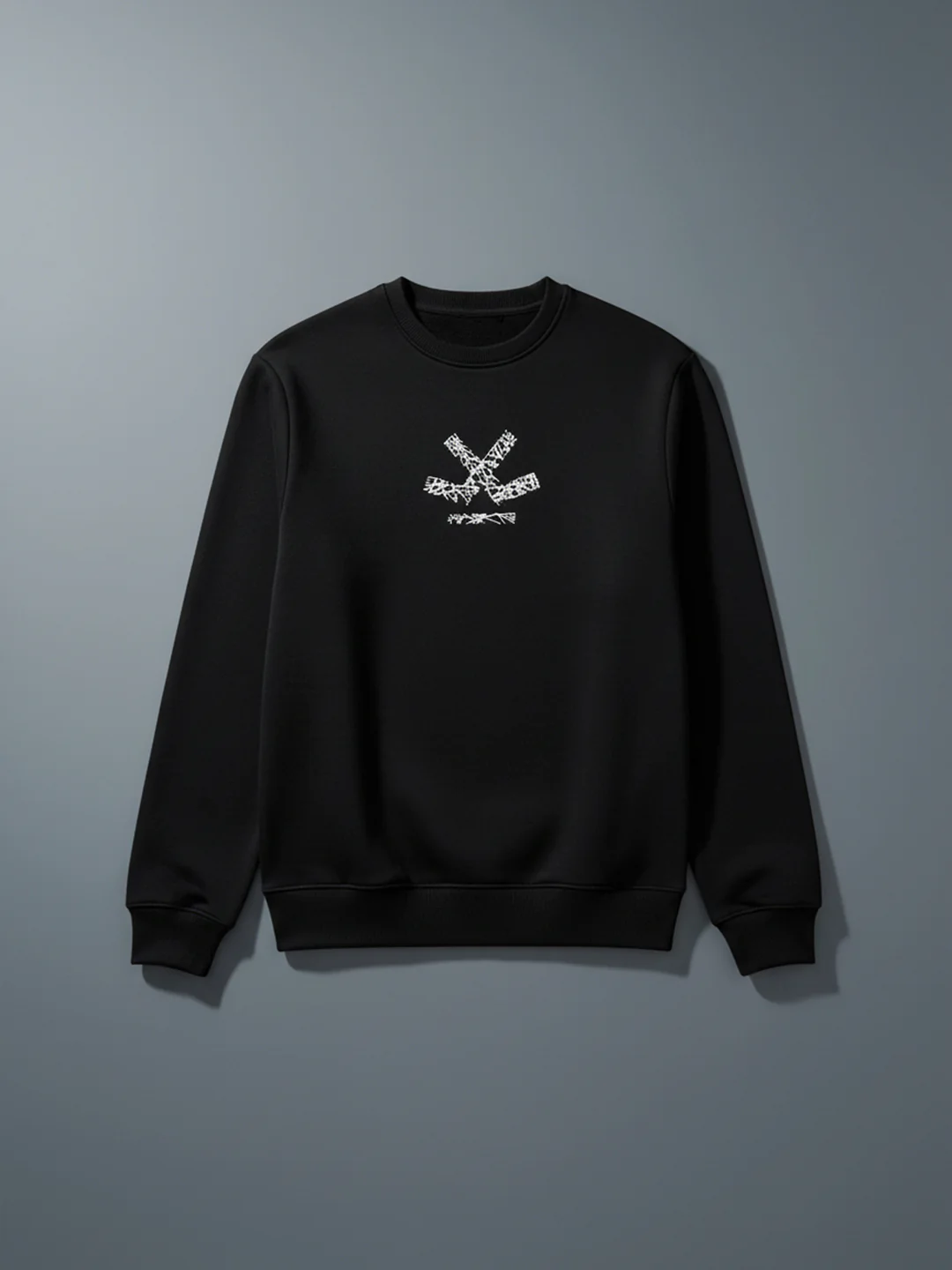 Men's casual comfort fit black sweatshirt | Black