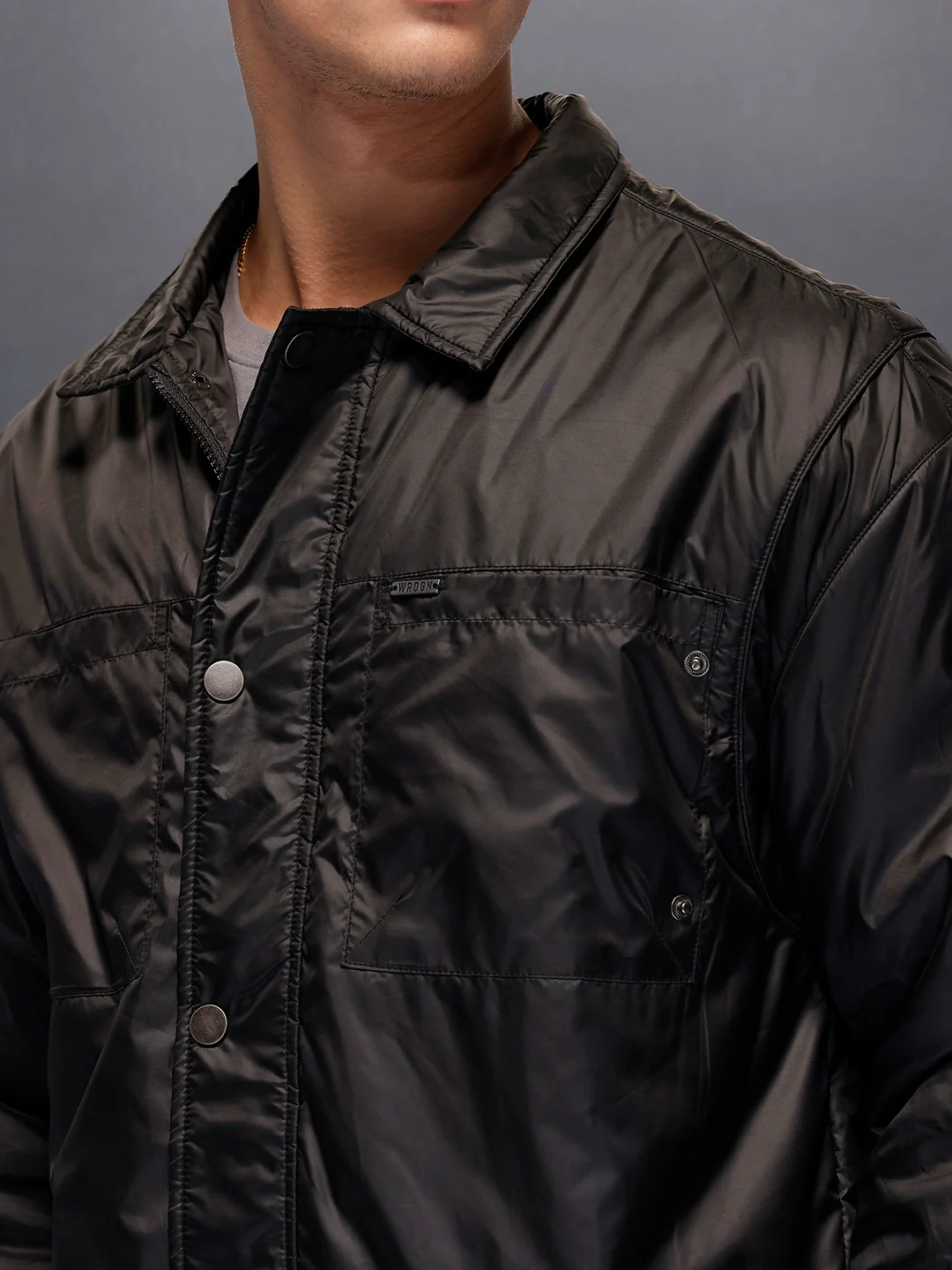 Men's Casual Oversized Jacket | Black - Image 4